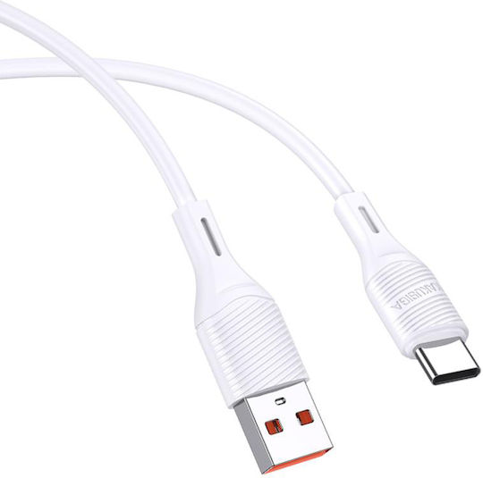 Kakusiga Редовна USB 2.0 Кабел USB-C мъжки - USB-A мъжки 15W Бял 1м (KSC-953-C-WH-100)