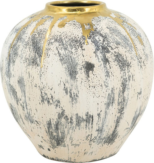 Artekko Decorative Vase Kayle Beige 30x30x30cm