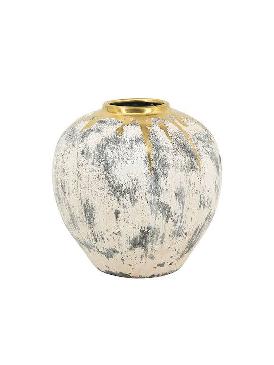 Artekko Decorative Vase Kayle Beige 30x30x30cm