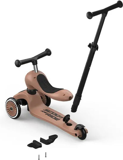 Scoot & Ride Kids Scooter 3-Wheel with Seat Mocha