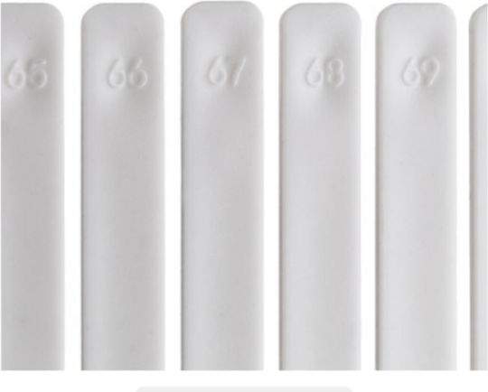 Plastic Drawer Divider for Ties in White Color 60x9cm 4pcs
