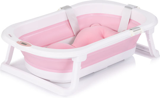 Chipolino Babybadewanne mit Basis mit Thermometer Rosa