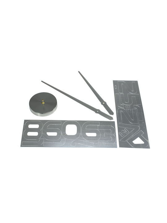 Ceas de Perete Gri 42x14cm