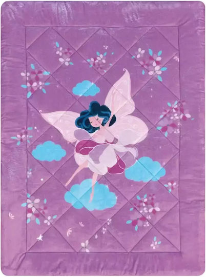 Kentia Kids Duvet Cover Double Sided Single with Hollowfiber Filling Sirin Lila 160x220cm
