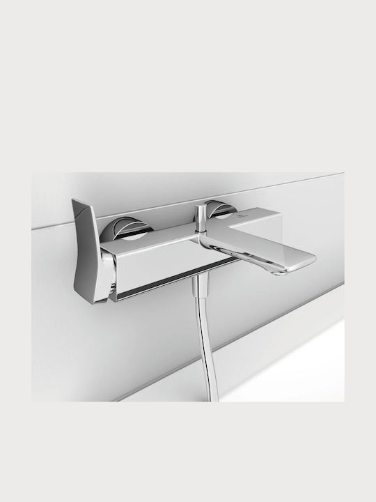 Ideal Standard Αναμεικτική Μπαταρία Μπανιέρας Πλήρες Σετ Ασημί