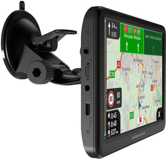 Modecom 7" Display GPS Device Freeway Cx 7.4 with and Card Slot