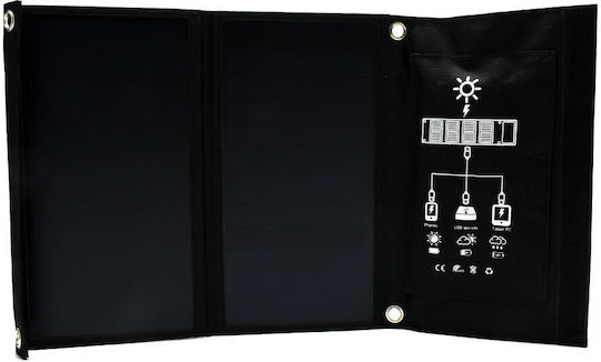 Foldable Solar Panel Charger 20W with USB Output for Portable Devices