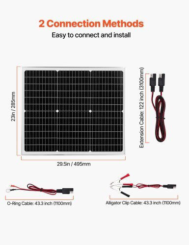 Vevor Solar Charger 50W 12V (LKXLDJG50WWZFD55P001Y3)