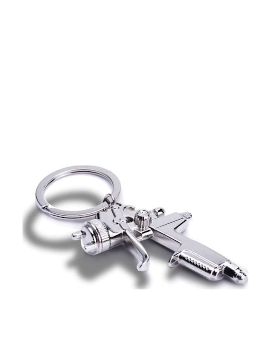 Μπρελόκ Ασημένιο Εργαλείο Πιστόλι Βαφής Silver Tool Keychain Paint Gun Molfs