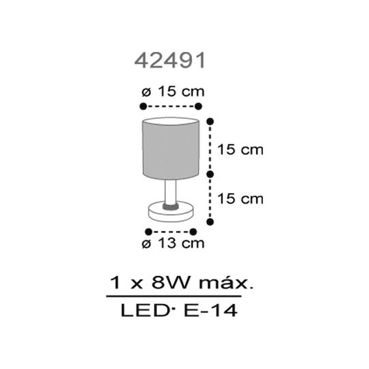 Ango Led Kids Table Lamp Dreams Transparent 30x15cm
