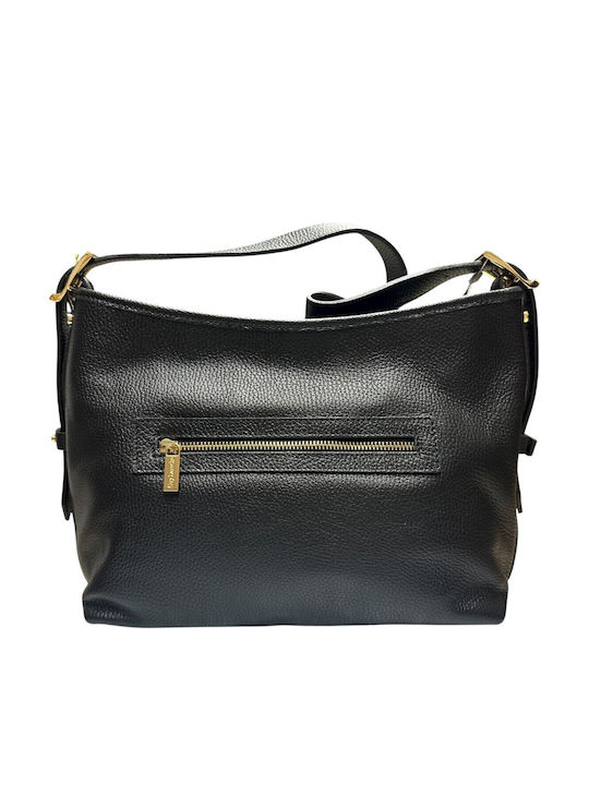 Leather Women's Bag Shoulder Black