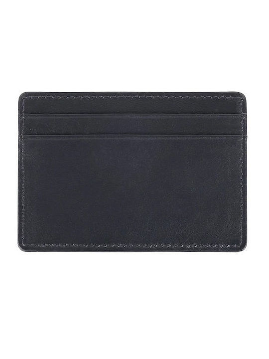 Leather Men's Wallet Classic with RFID Blue