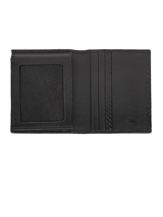 Leather Men's Wallet Cards with RFID Black