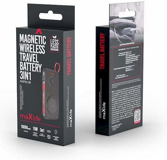 Maxlife MXPB-08 MagSafe Power Bank 10000mAh 15W Black