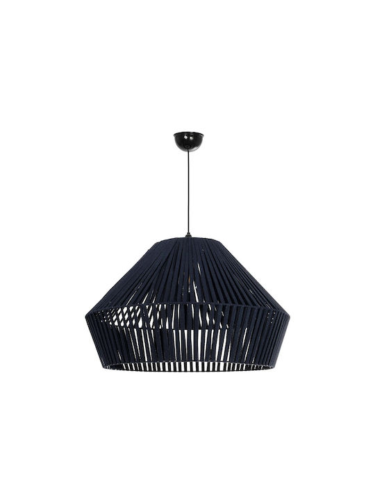GloboStar Nui Lustră Albastru Boem cu frânghie pentru Dulie E27 60x60x41cm.