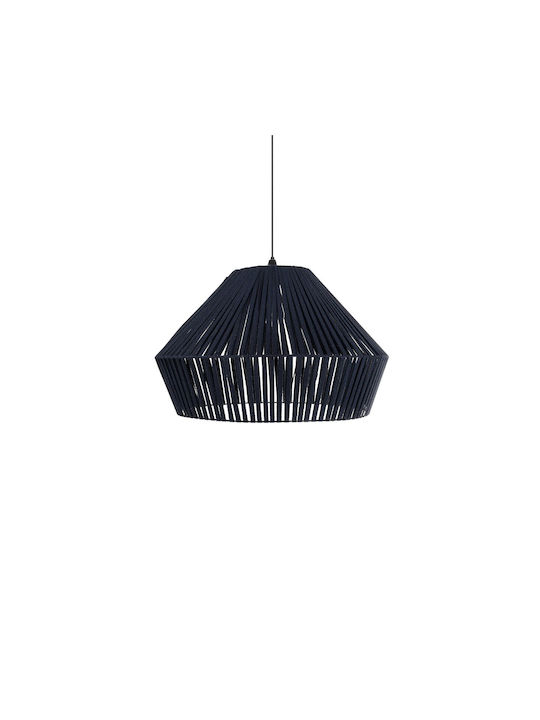 GloboStar Nui Lustră Albastru Boem cu frânghie pentru Dulie E27 60x60x41cm.