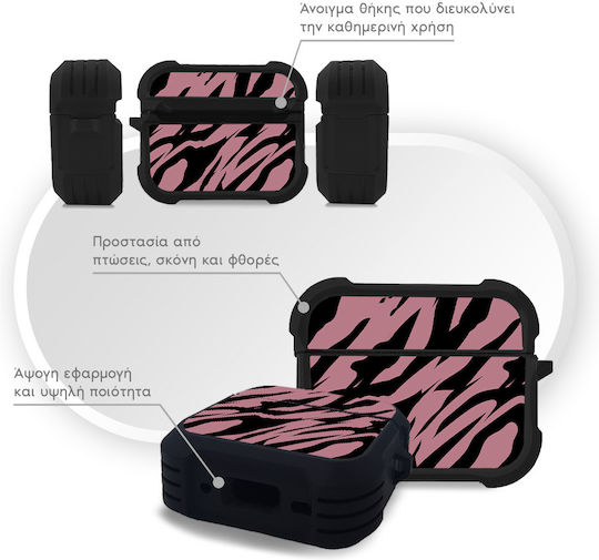 Sonique Animal Print Series Hülle Silikon Tiger 02 für Apple AirPods Pro