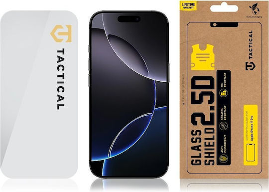 Tactical 2.5D 0.33mm Tempered Glass (iPhone 17 Pro / 16 Pro / 17)