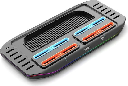 iPega Multifunctional Charging Station for 4 controllers Switch 2 Black