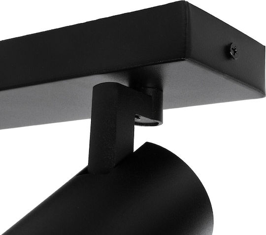 kelvo Double Spot with Socket GU10 in Black Color