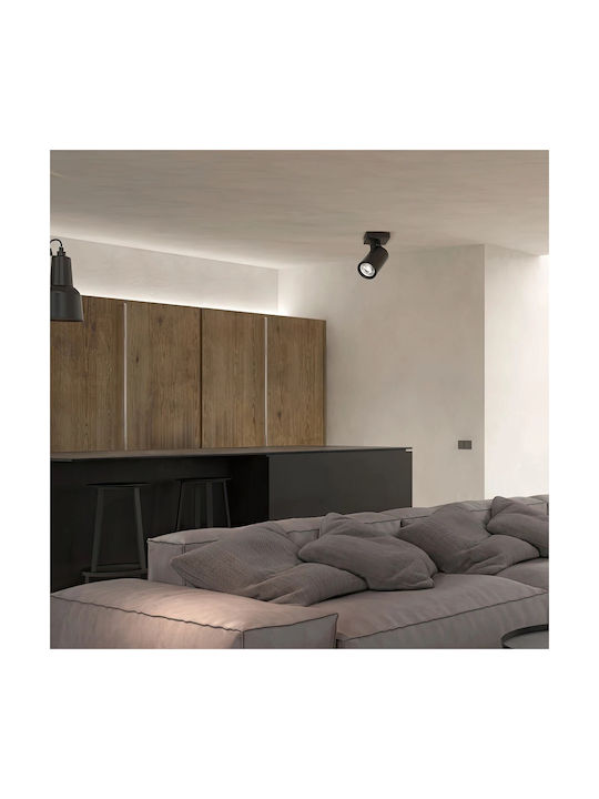 kelvo Single Spot with Socket GU10 in Black Color