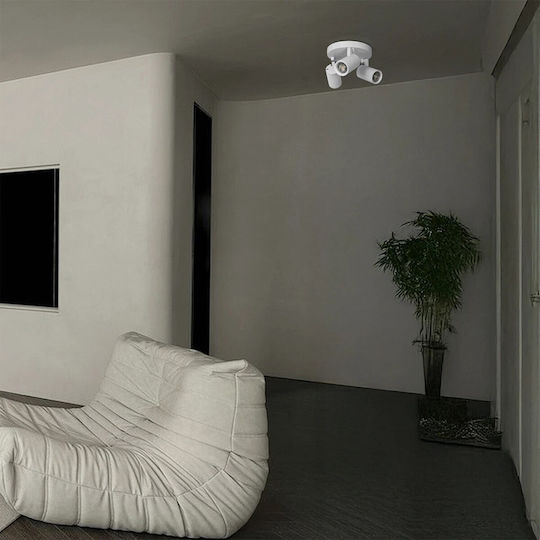kelvo Triple Spot with Socket GU10 in White Color