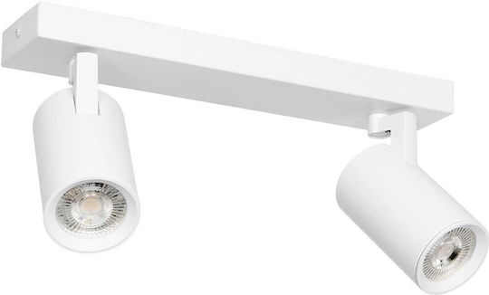 kelvo Double Spot with Socket GU10 in White Color