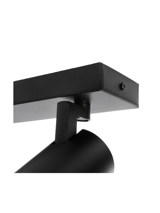 kelvo Spot with 4 Lights and with Socket GU10 in Black Color