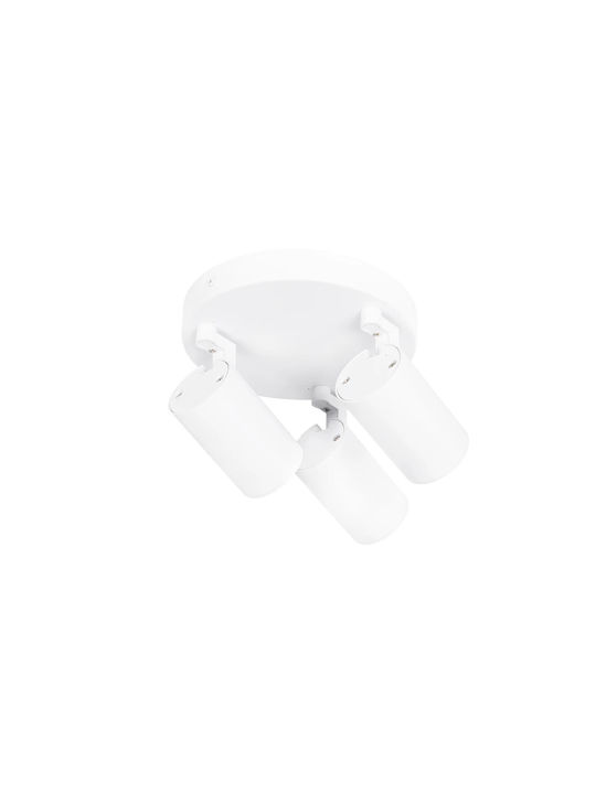 kelvo Triple Spot with Socket GU10 in White Color