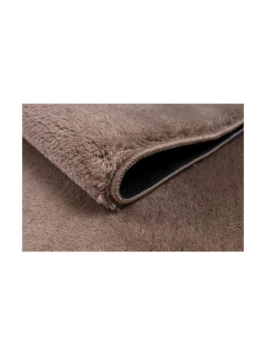 Anti-slip Rug Round Furry Camel
