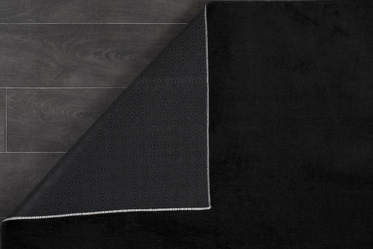 Vitrin Rutschfest Teppich Rechteckig Pelzige Black