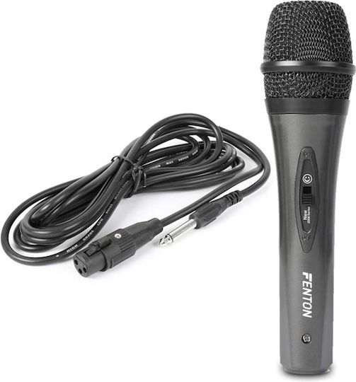 Fenton Μικρόφωνο Karaoke Ενσύρματo DM105 173.454 Μαύρο