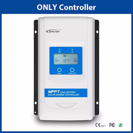 Epever Dual-Batterie-Solar-Laderegler 30A MPPT-Technologie Nur Regler DR3210N-DDS 30A