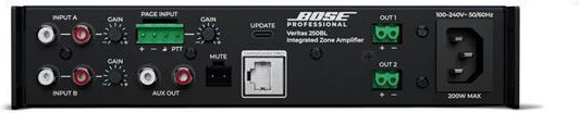 Bose Veritas 250BL PA Power Amplifier 100W/4Ω 50W/8Ω 100W/100V