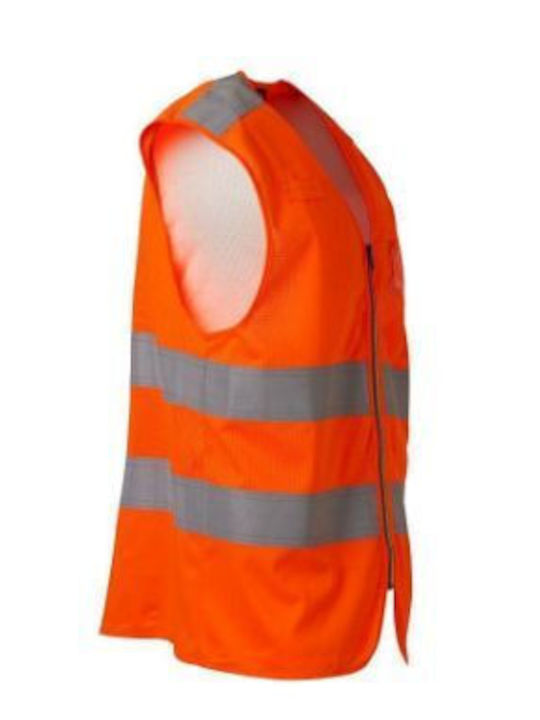 Payper Ace Men's Safety Vest with Reflective Film Orange