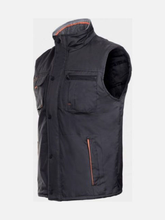 Stenso Preston Men's Safety Vest Black
