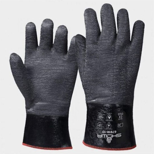 Showa Gloves for Work Black Cotton/Neoprene 1pcs
