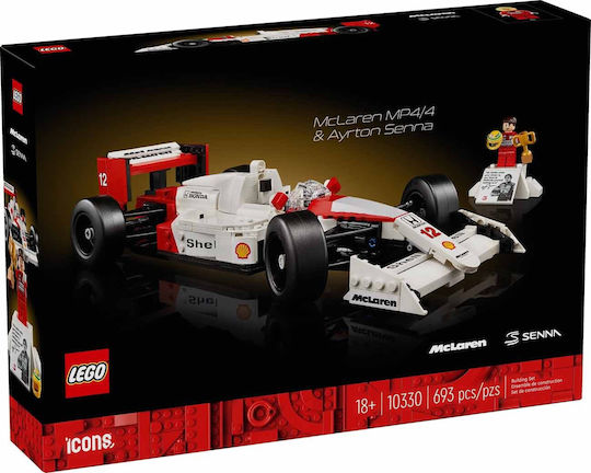 LEGO Icons McLaren MP4/4 & Ayrton Senna for 18+ Years 693 Pieces