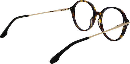 Victoria Beckham Rund Metallischer & Kunststoff Brillengestell 25007222