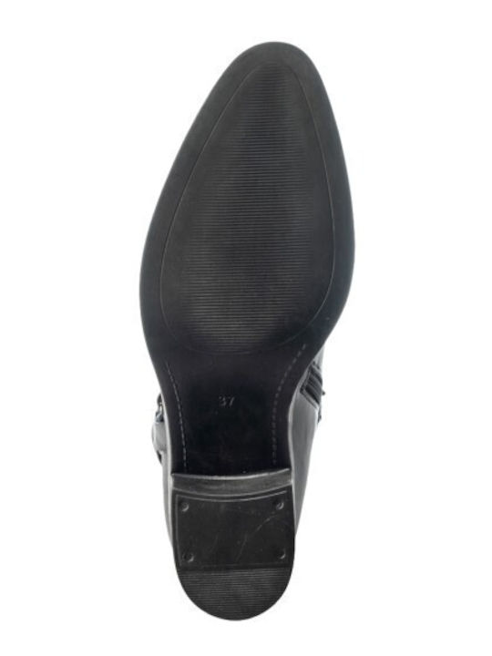 Leather Women's Ankle Boots Black