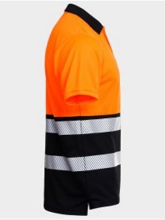 Reflective Polo Shirt Short Sleeve Stenso Prisma High Visibility Polo T-Shirt Hv Orange Reflective Polo Shirt Short Sleeve Stenso Prisma High Visibility Polo T-Shirt Hv Orange
