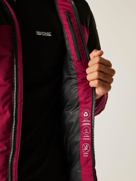 Μπουφάν Puffer Αδιάβροχο Dark Maroon