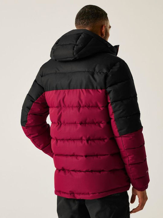 Μπουφάν Puffer Αδιάβροχο Dark Maroon
