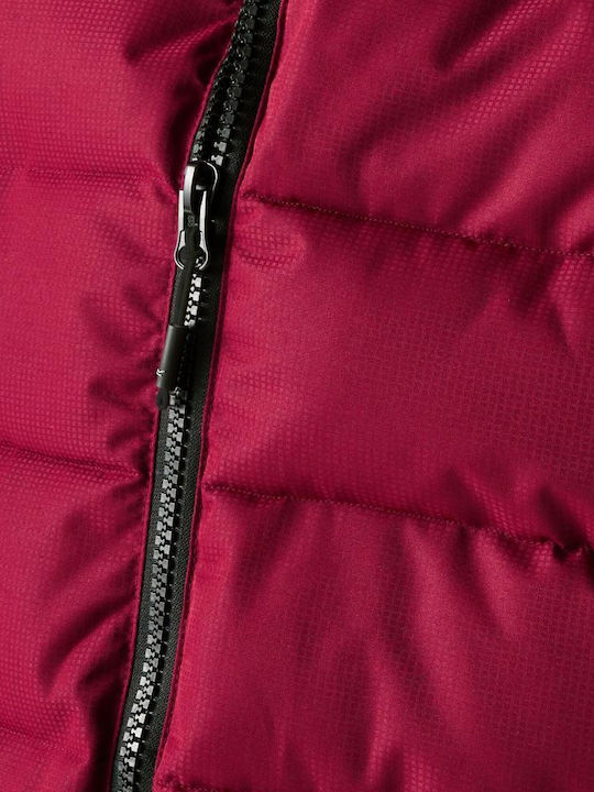 Μπουφάν Puffer Αδιάβροχο Dark Maroon