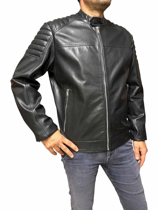Leather Jacket Biker Black
