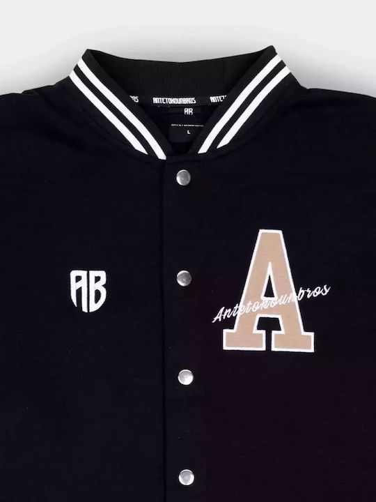 Collegejacke Jacke Black/off White