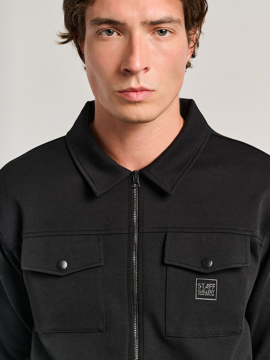 Μακρυμάνικo Overshirt Μαυρο
