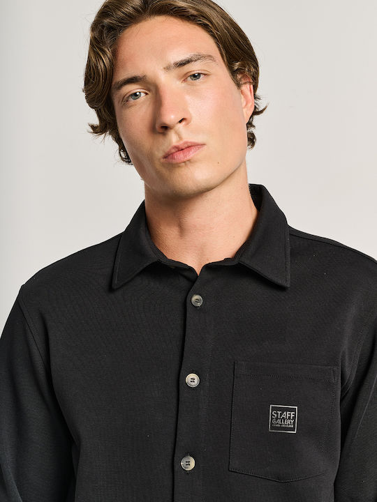 Μακρυμάνικo Overshirt Μαυρο