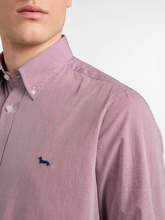 Long-sleeved Shirt Checked Burgundy
