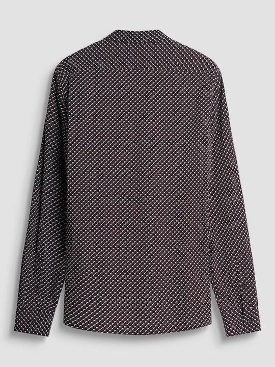Дълъг ръкав Памучен Риза Black, Dark Cherry
